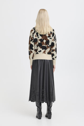 B Young Omea Cow Print Jumper