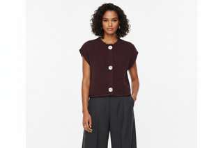 b.young Norma Sleeveless Knit on Model