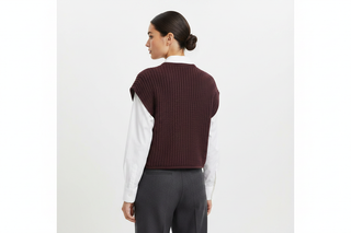 b.young Norma Sleeveless Knit Back on Model