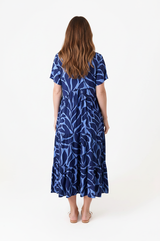 Back view of the Dreams Mega Leaf Dress