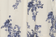 Blue Shadow Flower Print
