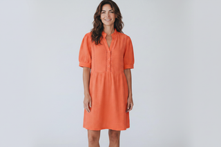 Bright Tangerine Coral Dress