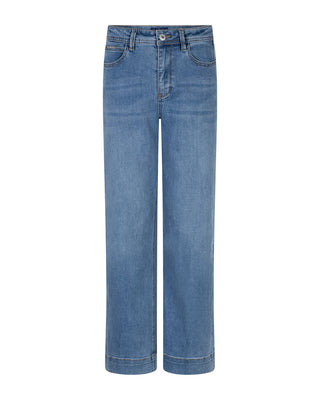 Conny Pressed Crease Wide Leg Cropped Jeans