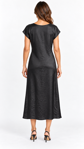 Dreams Midaxi Twist Front Satin Dress