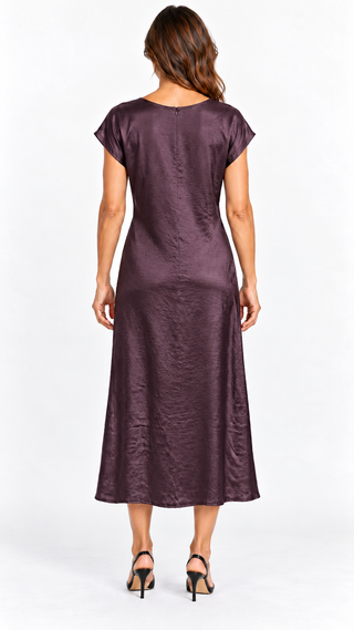 Dreams Midaxi Twist Front Satin Dress