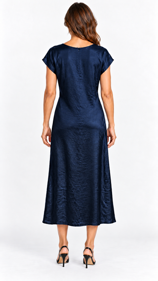 Dreams Midaxi Twist Front Satin Dress