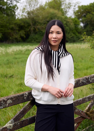 Dreams Striped Triangle Scarf