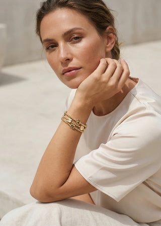Envy Gold Triple Layer Bracelet