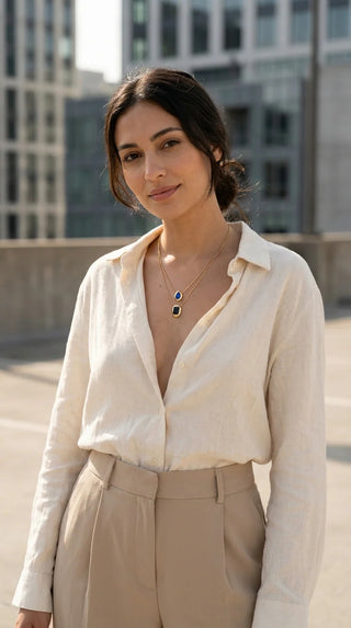 Envy Short Gold Double Layer Necklace