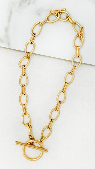 Envy Short Link T-Bar Necklace
