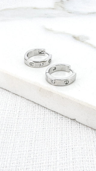 Envy Small Silver Hoop Earrings
