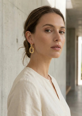 Envy Square Hoop Earring