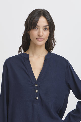 B Young Falakka Linen Blend Shirt