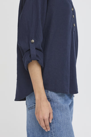 B Young Falakka Linen Blend Shirt
