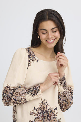 Fransa Adara Paisley Motif Blouse