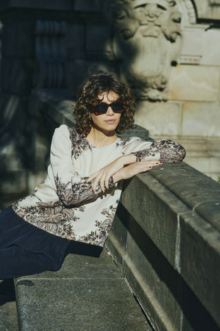 Fransa Adara Paisley Motif Blouse