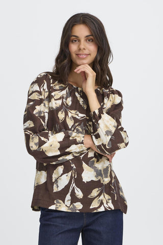 Fransa Ariana Round Neck Blouse