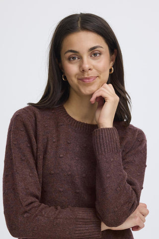 Fransa Elise Textured Spot Pullover