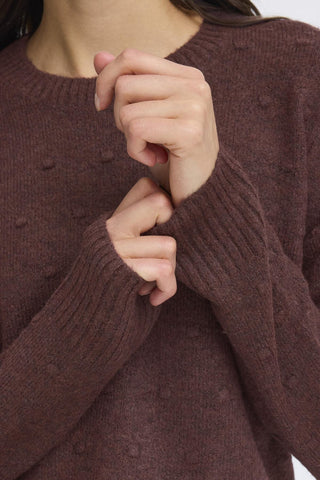 Fransa Elise Textured Spot Pullover