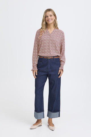 Fransa Flowy Blouse