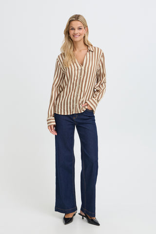 Fransa Frnoor Striped Shirt 1