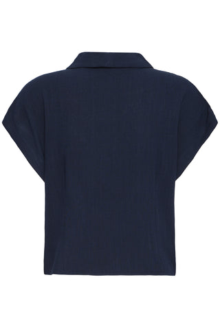 Fransa Atel Capped Sleeve Shirt