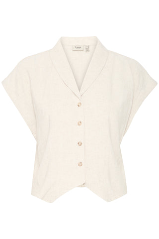 Fransa Atel Capped Sleeve Shirt
