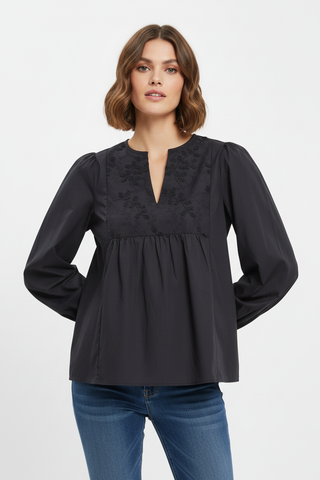 Blouse on model