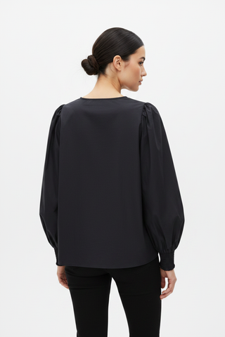 Blouse back shot on model