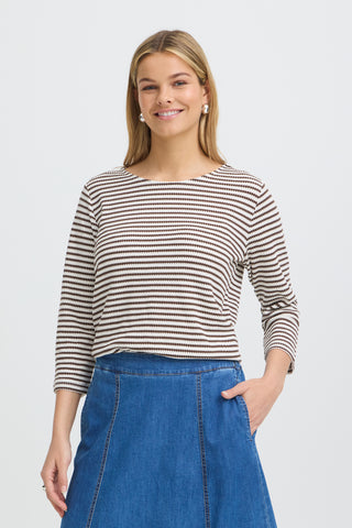 Fransa Jade 3/4 Length Sleeved T-Shirt