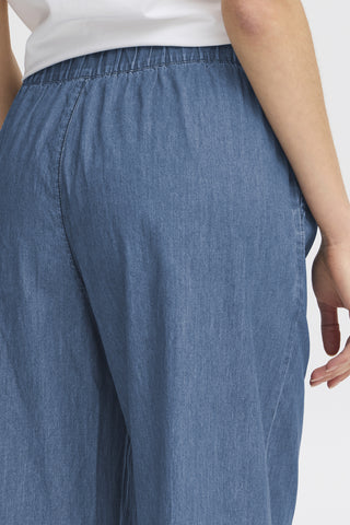 Fransa Kindra Wide Leg Denim Trousers