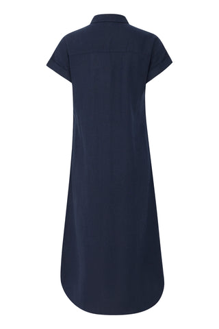 Fransa Mallia Capped Sleeve Shirt Dress
