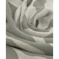 Green and White Wave Print