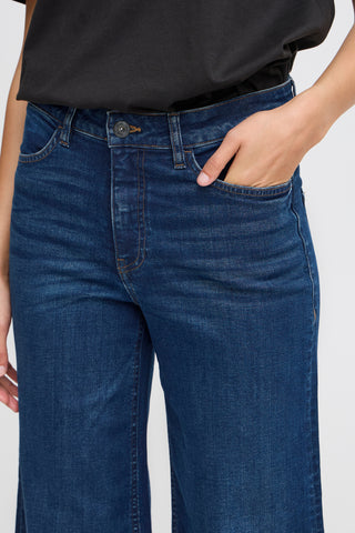 Ichi Twiggy Wide Leg Flared Jeans