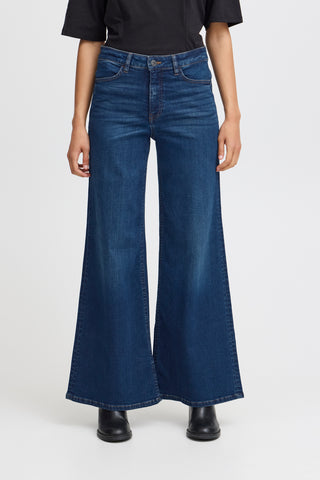 Ichi Twiggy Wide Leg Flared Jeans