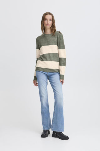 Ichi Edeen Stripe Jumper