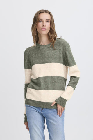 Ichi Edeen Stripe Jumper