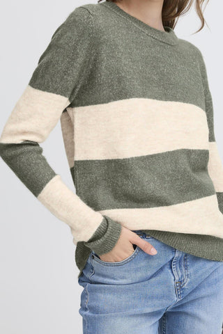 Ichi Edeen Stripe Jumper