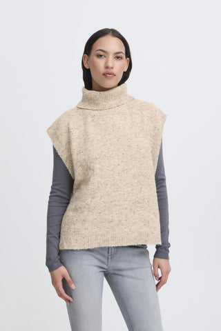 Ichi Ialotus Roll Neck Poncho