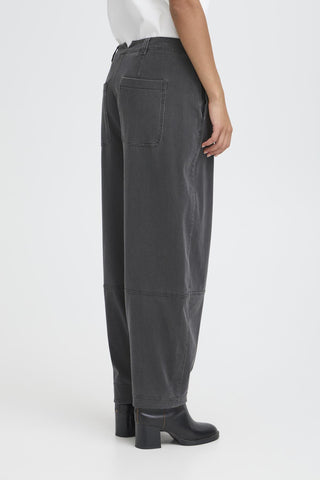 Ichi Kate Barrel Leg Trousers