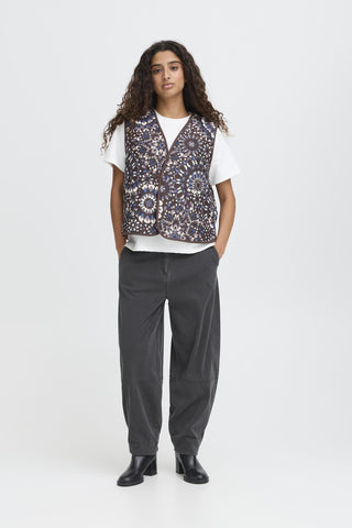 Ichi Kate Barrel Leg Trousers