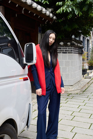 Ichi Kate Denim Wide Leg Trousers