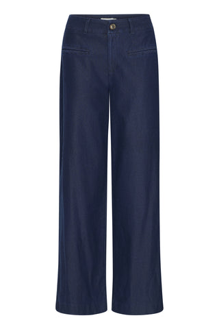 Ichi Kate Denim Wide Leg Trousers