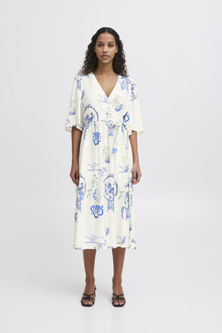 Ichi Lucie Linen Blend Dress