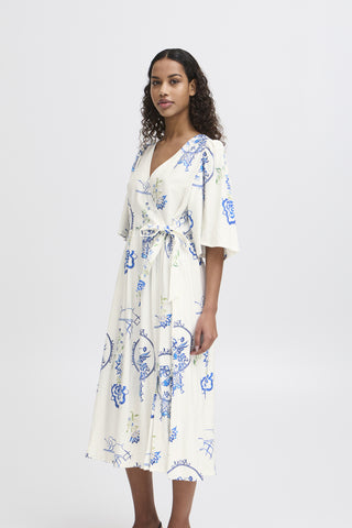 Ichi Lucie Linen Blend Dress