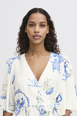 Ichi Lucie Linen Blend Dress