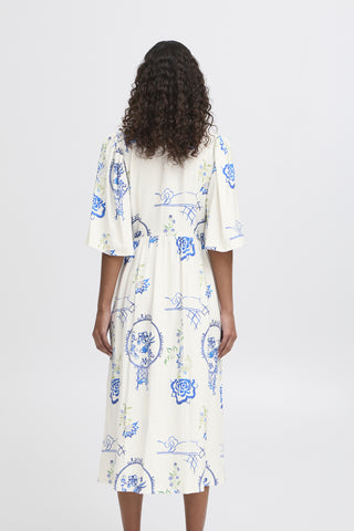 Ichi Lucie Linen Blend Dress