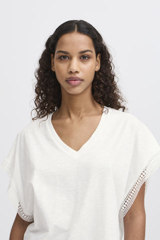 Ichi Olya Capped Sleeve Top