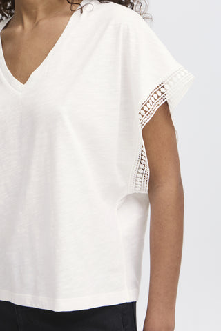 Ichi Olya Capped Sleeve Top