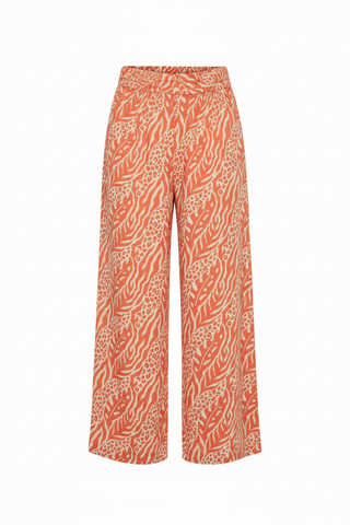 Joella Cropped Trousers - Fiesta Print Corrected